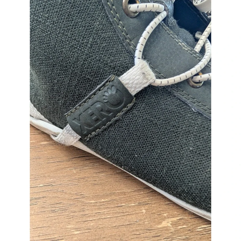 Xero Shoes Toronto Mens 9 Black Hemp Canvas Barefoot Minimalist Chukka Boots